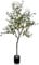 Duscdesp Grande albero di ulivo artificiale alto da 120 cm, pianta finta in vaso, per interni ed esterni, decorazione per casa, ufficio, soggiorno (120 cm e verde)