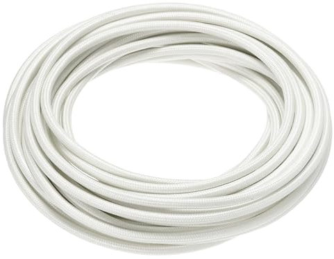 QUARKZMAN 11 AWG Silikon Elektrokabel 4 mm² 10 Meter Flexibles Hochtemperatur Geflochtenes Kabel Verzinnter Kupferdraht für Industrie KFZ DIY RC-Autos Boote LED Licht Weiß