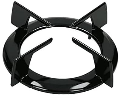 FIGEVIDA Griglia in ferro smaltato nero lucido Ø 190 mm. con 4 pioli posteriori per cucina piano cottura a gas - P0285/1 adatta per Ariston Hotpoint Indesit