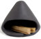 BEYLAB Tonskulptur Salbei räuchern Palo Santo Halter Keramik weisser weißer Salbei zum Räucherkegel Räucherstäbchen Halterung, räucherschale, Smudge, weihrauchbrenner Räucherstäbchenhalter - Schwarz