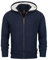 Indicode Herren INRandolph Strickjacke mit Kapuze und Reißverschluss | Cardigan Feinstrickjacke für Männer Navy, XXL