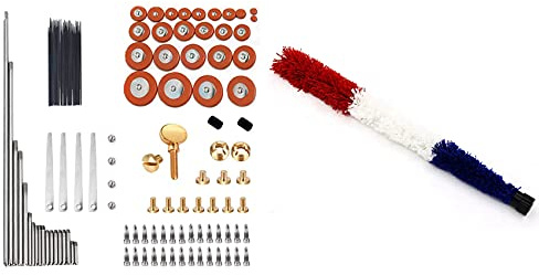 Gvvsjgdbis 119Pcs Alto Sax Saxophone Repair Screws Springs Kit with 50cm Alto Saxophone Cleaning Cleaner Brush Sax Parts Tool