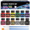 SHOPPGO Pintura Textil Permanente y Lavable, Fabric Paint, Pintura para Tela Permanente y Lavable, Se Puede Utilizar para Pintar Ropa, Zapatos, Bolsas de Lona, 12 * 25ml + 2 Cepillar