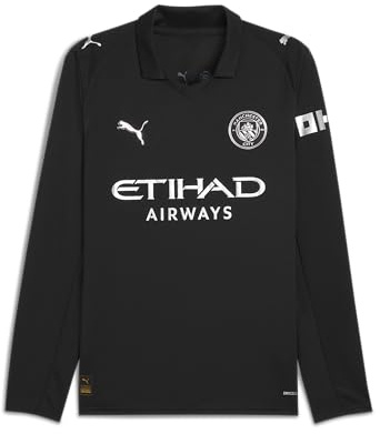 PUMA Manchester City FC Maillot extérieur à Manches Longues pour Hommes 25/26, Noir (Black), M
