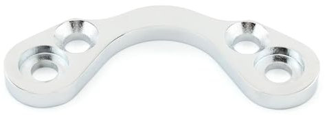 Réhausseur Guidon Moto pour Fourches Springer Avant Moto Et Adapte Les Trous Rehausseur 4-3/4 À L'adaptateur Guidon Rehausseur Avant Springer Standard 3-1/2 Handlebar Riser Mont Pinces(Chrome)