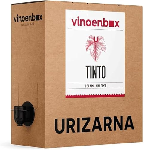 Vino tinto cosechero Bag in box 5 Litros. La mejor elección para el consumidor de vino del año. Caja de vino con grifo antigoteo.