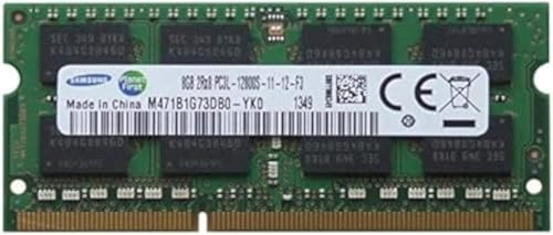 8GB DDR3L 1600MHz SO-DIMM Notebook RAM (PC3L-12800S, 204-Pin, 1.35V) – M471B1G73EB0-YK0 – Laptop Arbeitsspeicher mit Samsung Chips – kompatibel zu vielen Modellen