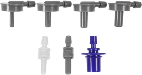 VALICLUD 7 Stück Adapterset für Blutdruckmessgerät Anschluss Universelle Ersatzarmaturen aus Abs für Präzise Messungen im Klinischen Bereich und Hause