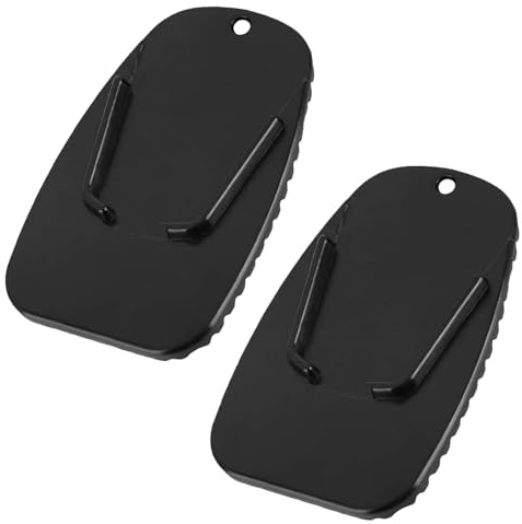 Motorräder Ständer Pad – 2 Stück Anti-Rutsch-Platte, universelle Seitenständerverlängerung, Parkmatte, stabile Fußstütze, Motorradständer Pad für Graspflaster, Straße, Garage, Camping, Outdoor
