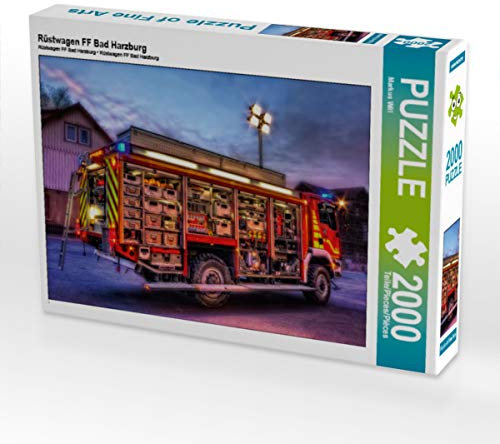 CALVENDO Puzzle Rüstwagen FF Bad Harzburg 2000 Teile Puzzle quer | 2000 Teile Lege-Größe 90 x 67 cm Foto-Puzzle für glückliche Stunden