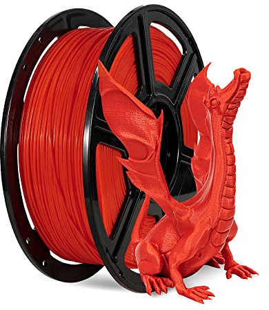 FLASHFORGE Filament d'impression 3D PLA de 1,75mm et en bobine de 1kg Convient à la plupart des imprimantes FDM (rouge)
