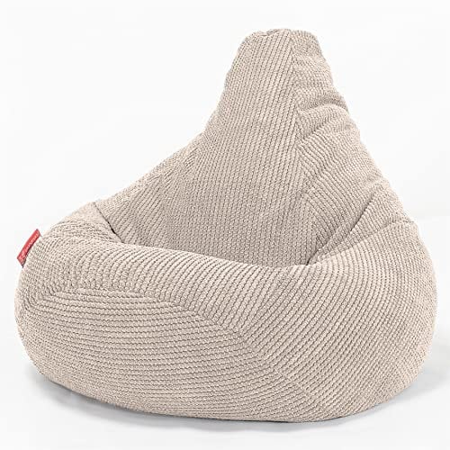 Lounge Pug, Gaming Sitzsack Sessel, Pom-Pom Creme