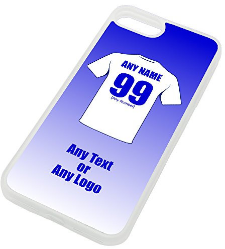 Personalised Gift - Leeds iPhone 7 Plus / 8 Plus + Case (Football Design) - Any Name Message Unique TPU Mobile Cover Apple - The Whites Peacocks United Club