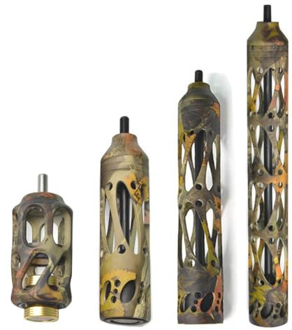 ZSHJG Compound Bogen Stabilisator Bogen Vibration Absorber Stoßdämpfer Aluminium Stabilisator Dämpfer für Bogen Zubehoer (Camo, 5 Zoll)