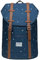 KAUKKO Schöner und durchdachter Rucksack mit Laptopfach für 15 Zoll Schule Uni 22L, Blauep6-5 Polyester, Taille unique, Schulranzen