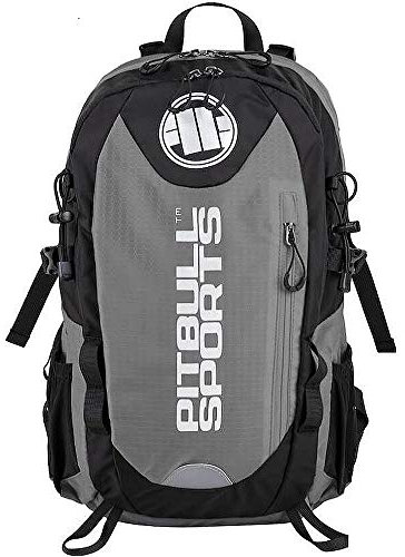 Pit Bull West Coast Outdoor Rucksack PB Sports Grau - Backpack für Wandern, Biken und Sport mit Regenponcho