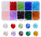 Cuentas de Cristal,1000 Pcs 4mm x 3,5mm Abalorios Cristal Multifacéticas Cuentas Vaso Facetado Accesorios para Joyería Hacer Pulseras Collares Pendientes Bisutería Fabricación y Manualidades,10 Colore