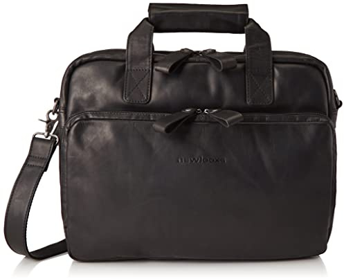 New Looxs Cali Leather Radtasche, Black, 40 x 15 x 32 cm
