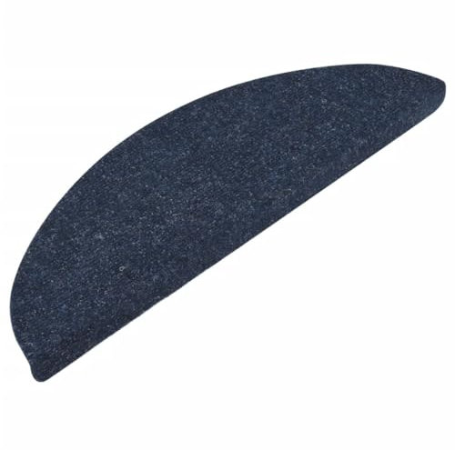 vidaXL Stufenmatten 15 STK., Treppenmatten für Treppenstufen, Treppenteppich Selbstklebend, Treppenstufenmatte Treppenschutz, 56x17x3cm Blau