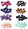 NBEADS 80 Stück 8 Stile Natürliche Edelsteinperlen,6mm Runde Lose Perlen Naturstein Spacer perlen Für DIY Armband Halsketten Schmuckherstellung
