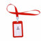 iSpchen Ausweishülle mit Band Kartenhülle Doppelseitig Ausweishalter Lanyard Card Sleeves ID Kartenhalter Transparenter Kartenhüllen Schlüsselband Karten Hülle für Büro, Schule, Fabrik