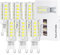 G9 LED Light Bulbs Cool White 4W, 6000K, No Flicker, AC 220-240V, Equivalent 30W G9 Halogen Bulbs, Non-Dimmable, 6 Pack