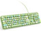 KNOWSQT Wired Computer Keyboard - Green Colorful Full-Size Round Keycaps Typewriter Keyboards for Windows, Laptop, PC, Desktop, Mac