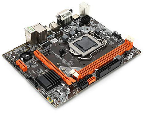 ASHATA B75 Desktop-Gaming-Motherboard, 6-Kanal-RJ45-Gigabit-Ethernet-Netzwerk, DDR3-Motherboard ATX, PCIe-Steckplatz, M.2-USB-SATA-VGA-DVI-HDMI-Audioanschluss, LGA-1155-Pin-CPU-Sockel