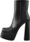 Only maker Stivaletti da donna con plateau, Nero , 39 EU
