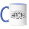 Hey!Print Ich bin dann mal weg Tasse Blau Camping Zelten Wohnwagen Naturliebhaber Wildcamping Geschenk