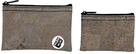 Plan B, Porte-Monnaie X2, Ensemble de 2 Porte-Monnaie, Mesure 14 x 8 cm et 11 x 6 cm, Orion, Taille Unique, Gris Pierre