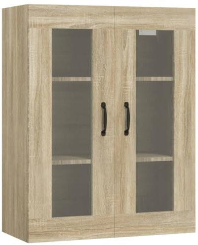 vidaXL Hängeschrank Sonoma-Eiche 69,5x34x90 cm, Wandschrank, schwebender Schrank, Schrank, Wandschränke, Sideboard, Aufbewahrungsschrank