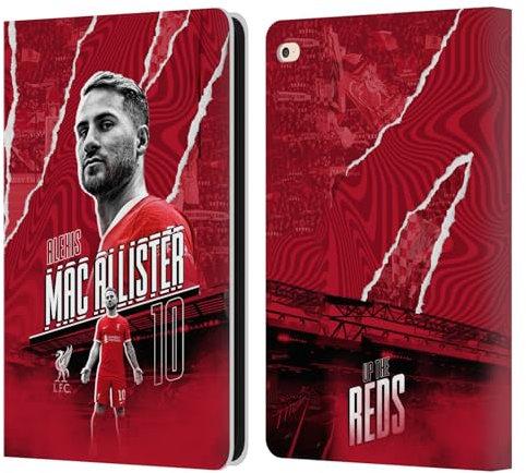 Head Case Designs Offizielle Liverpool Football Club Alexis Mac Allister 2023/24 Erstes Team Leder Brieftaschen Handyhülle Hülle Huelle kompatibel mit Apple iPad Air 2 (2014)