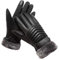 Latex Body Damen Schwarz Lederhandschuhe Fingerlos Kurz Herren Winterreithandschuhe Warme Outdoor Winddichte Und Kältebeständige Ski Lederhandschuhe Handschuhe Damen Schwarz Latex (Black, One Size)