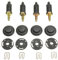 Tiuimk HDi Lot de 8 clips de cache moteur pour Citroën et Peugeot 307 406