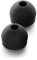 CURVD Earplug XXS Tips Replacement Set, Noise Reduction Replacements Soft Flexible Silicone Eartips for Earplugs, Earphones & Earbuds (Black)