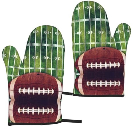 Guanti isolanti per campo da football americano e palla (set da 2 pezzi) guanti da forno a microonde per barbecue e cottura