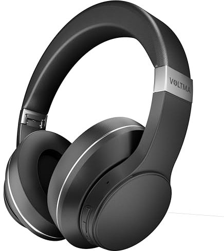 Voltma Powerbeats Pro Cuffie Bluetooth Cancellazione Rumore Attiva Ibrida, 80 Ore Di Riproduzione Cuffie Bluetooth Wireless Over Ear, Hi-Res Audio, Bassi Potenti, Tocco Intelligente Cuffie Over-Ear