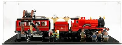 NOVDA Acryl-Vitrine für Lego Hogwarts Express 75955, staubdichte Display-Box für Lego 75955,Size: 55x33x23cm (Modell Nicht im Lieferumfang enthalten)