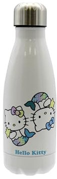 CyP Brands- Hello Kitty, Sanrio, Botella, Botella de Agua, Bidón, Cantimplora, Horóscopo, Piscis, 550 ml, Color Blanco, Producto Oficial