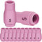EATBALE Torcia di saldatura ugello in allumina per TIG tazze di ceramica # 5 13N09 ID5/16 (D8.0 x 30mm) Fit PTA SR DB WP 9 17 18 20 25 26 Accessori per pistola saldatrice (12 pezzi)
