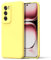 Byvuwiay Cover per OPPO Reno 12 Pro 5G, Morbida Silicone Liquida TPU Protettivo Ultra Slim Custodia Antiurto, Custodia Compatibile con OPPO Reno 12 Pro 5G - Giallo