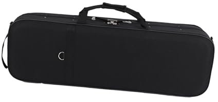 F Fityle Hartschalen-Geigenkoffer, Geigen-Hartschalenkoffer aus Oxford-Stoff, Saiteninstrument, Geschenk, Geigen-Aufbewahrungsbox, Tragetasche für Enthusiasten, 1 2
