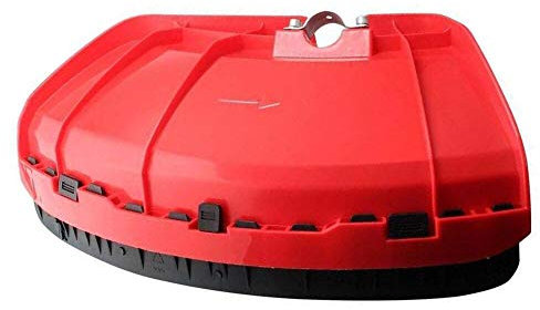 Keuyeo Gartengeräte-freischneider-Schutz, Roter Rasentrimmer-Schutz, Kunststoff Klemmplatte, Blockschutz, Schallwand