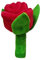 JSGHGDF Jouet interactif à mâcher en peluche pour petits et grands chiens Jouet couineur en peluche Fleur de rose Réduisant l'ennui