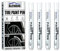 Marqueur Blanc Imperméable pour Pneus Lot de 4, Stylo Pneu Blanc, Stylo Peinture Pneu, Marqueurs de Pneus de Voiture, pour la Pierre Le Bois Le Verre la Céramique la Toile Les Pneus et Les Textiles