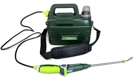 CONTROL GARDEN Pulverizador Eléctrico 4 L - Rociador Portátil con Batería para Plantas y Cultivos - Manguera Pistola Riego Flores Cable Tipo C