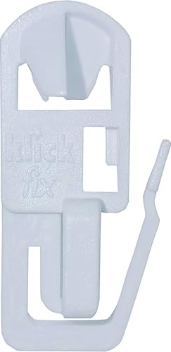 Klickfix® 400 Gardinengleiter für Gardinenschienen & Vorhangschienen - Original Klickgleiter - Gardinenhaken - Vorhang Haken - Gardinenringe - Vorhangringe - Faltengleiter (400 Stück)