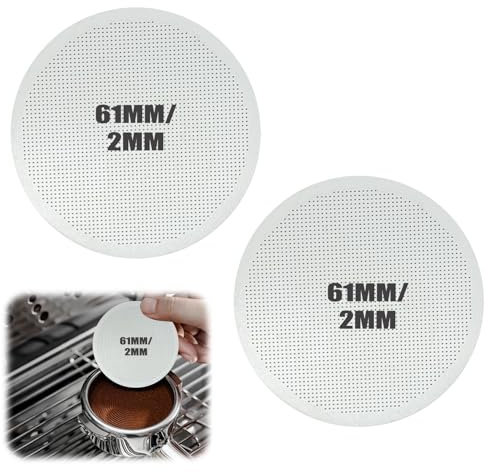 2Pcs Metal Filter for AeroPress Coffee Maker, Reusable Stainless Steel Coffee Filter Mesh Disc Coffee Filters