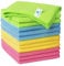 Microfibre Cleaning Cloths | Cleaning cloths |12 Pack, Size: 32 x 32 cm, Multi-Coloured | Soft, Reusable & Lint-Free for Kitchen, Car, Glass, and Home Cleaning |